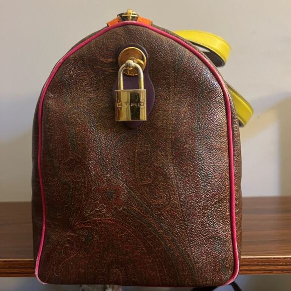 Etro Paisley Multicolor Top Handle Bag - Picture 3 of 14